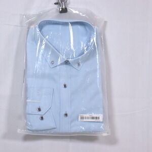 Unbranded Dress Shirt XL Light Blue Mens Button Down Formal Professional